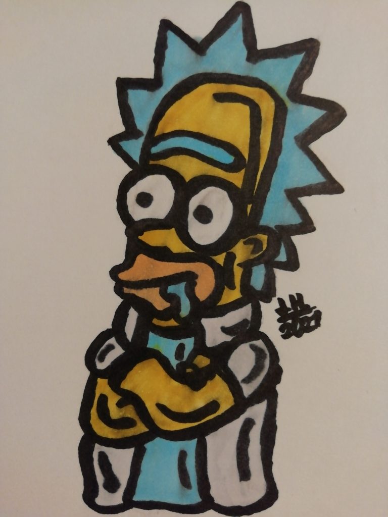 Rick and Morty + Simpsons