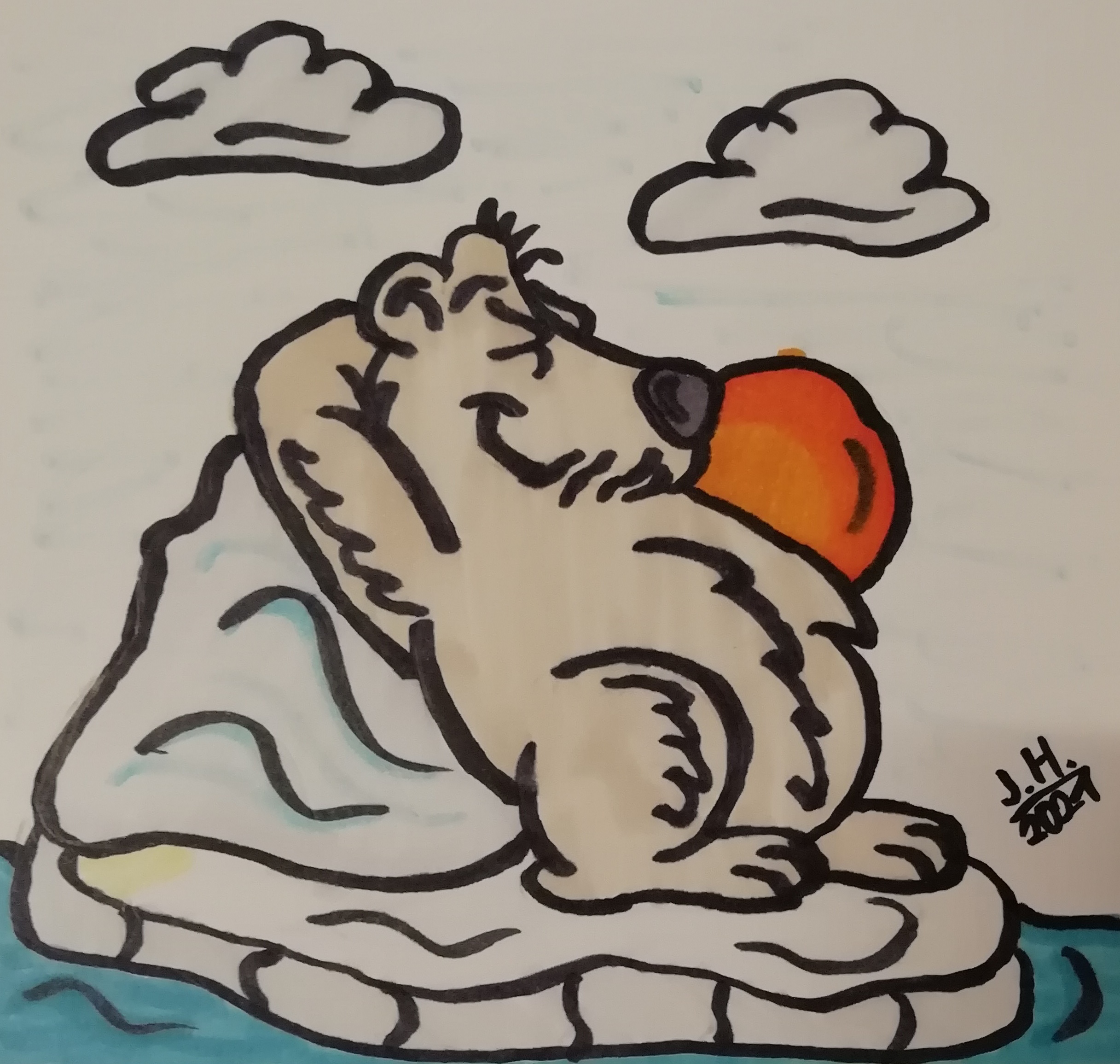 Cartoon Eisbär